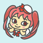 メンバーカラー赤の女性アイドルのイラスト