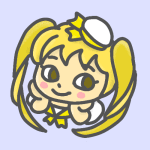 メンバーカラー黄色の女性アイドルのイラスト