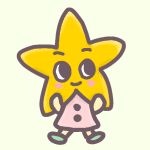 星のキャラクターのイラスト