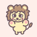 オスのライオンのイラスト