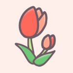 チューリップのイラスト