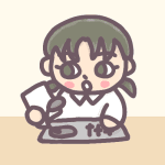 女子放送部員のイラスト