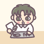 男子放送部員のイラスト