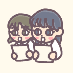 女子合唱部員のイラスト