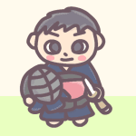 男子剣道部員のイラスト