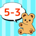 熊のぬいぐるみのイラスト「5-3」のロゴあり