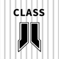 野球ユニフォーム風のイラスト「CLASSハ」のロゴあり