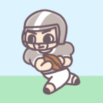 アメフト部員のイラスト