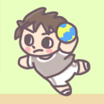 男子ハンドボール部員のイラスト