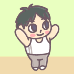 男子体操部員のイラスト