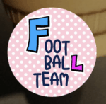 部活のポップなロゴのアイコン使用イメージ