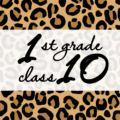 クールでかっこいいヒョウ柄に「1stgrade class10」のロゴあり