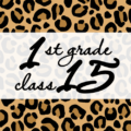 クールでかっこいいヒョウ柄に「1stgrade class15」のロゴあり