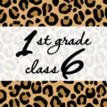 クールでかっこいいヒョウ柄に「1stgrade class6」のロゴあり
