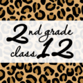 クールでかっこいいヒョウ柄に「2ndgrade class12」のロゴあり