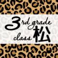 クールでかっこいいヒョウ柄に「3rdgrade class松」のロゴあり