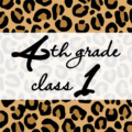 クールでかっこいいヒョウ柄に「4thgrade class1」のロゴあり