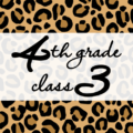 クールでかっこいいヒョウ柄に「4thgrade class3」のロゴあり