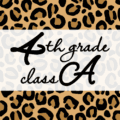 クールでかっこいいヒョウ柄に「4thgrade classA」のロゴあり