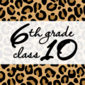 クールでかっこいいヒョウ柄に「6thgrade class10」のロゴあり