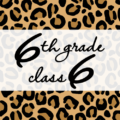 クールでかっこいいヒョウ柄に「6thgrade class6」のロゴあり