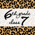 クールでかっこいいヒョウ柄に「6thgrade class7」のロゴあり