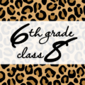 クールでかっこいいヒョウ柄に「6thgrade class8」のロゴあり