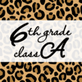 クールでかっこいいヒョウ柄に「6thgrade classA」のロゴあり