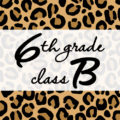 クールでかっこいいヒョウ柄に「6thgrade classB」のロゴあり