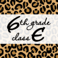 クールでかっこいいヒョウ柄に「6thgrade classE」のロゴあり