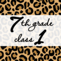 クールでかっこいいヒョウ柄に「7thgrade class1」のロゴあり