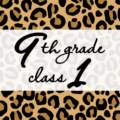 クールでかっこいいヒョウ柄に「9thgrade class1」のロゴあり