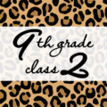 クールでかっこいいヒョウ柄に「9thgrade class2」のロゴあり