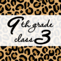クールでかっこいいヒョウ柄に「9thgrade class3」のロゴあり