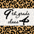 クールでかっこいいヒョウ柄に「9thgrade class4」のロゴあり